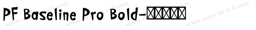 PF Baseline Pro Bold字体转换